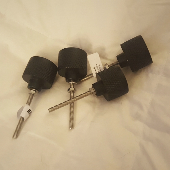 CB2 Amp Matte Black drawer Knobs /pulls qty8 - Picture 6 of 7